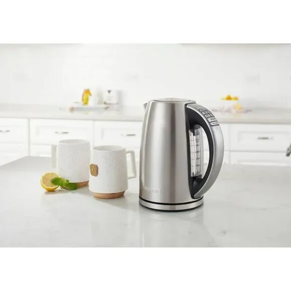 Cuisinart - Cuisinart Perfectemp 1.7L Electric Programmable Ke Stainless Steel